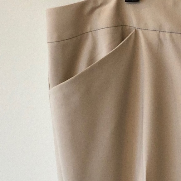 Lafayette 148 NY, Irving Beige Pants, Size 12 and FTTS - Picture 2 of 9